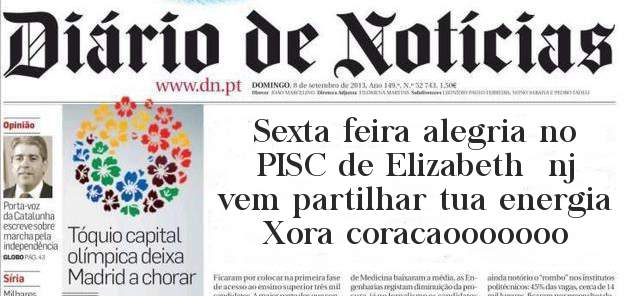 Sexta feira alegria no PISC de Elizabeth  nj vem partilhar tua energia
Xora coracaooooooo