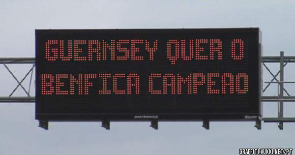 Guernsey quer o benfica campeao