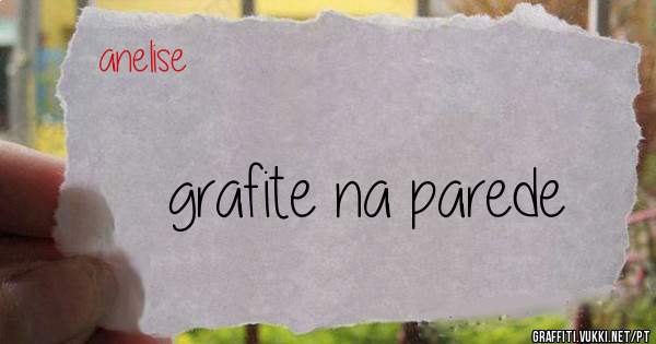grafite na parede