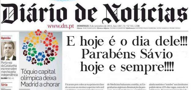 E hoje é o dia dele!!!
Parabéns Sávio
hoje e sempre!!!!
