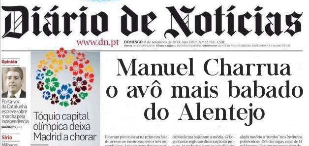 Manuel Charrua o avô mais babado do Alentejo
