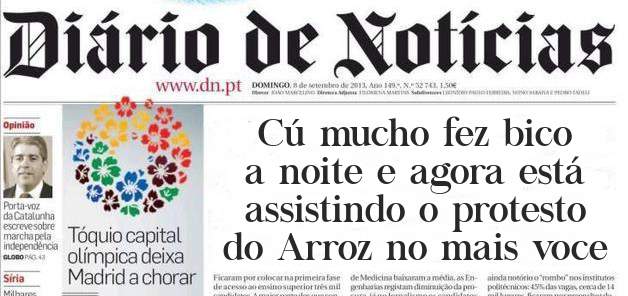 Cú mucho fez bico a noite e agora está assistindo o protesto do Arroz no mais voce