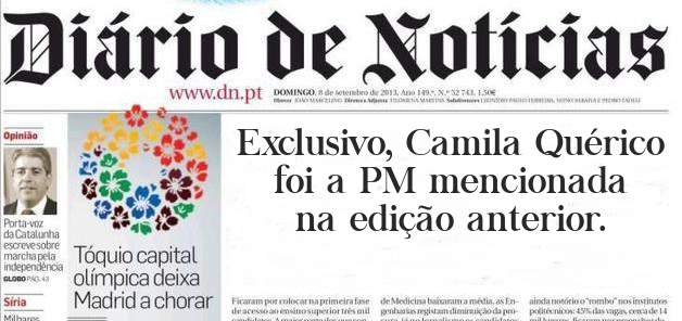Exclusivo, Camila Quérico foi a PM mencionada na edição anterior.