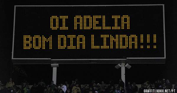 OI ADELIA
BOM DIA LINDA!!!