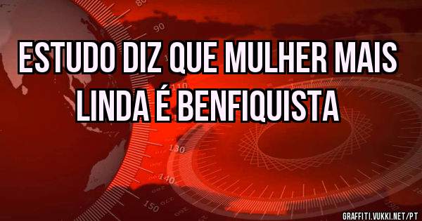 Estudo diz que mulher mais linda é Benfiquista 