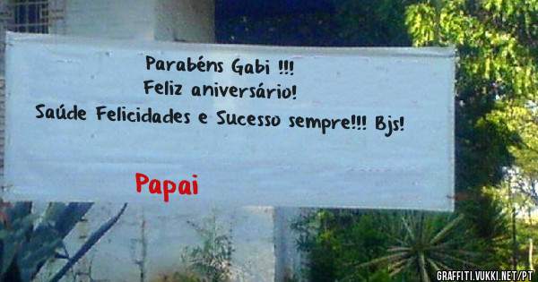 Parabéns Gabi !!!
Feliz aniversário!
Saúde Felicidades e Sucesso sempre!!! Bjs!