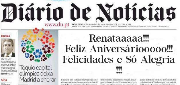 Renataaaaa!!!
Feliz Aniversáriooooo!!! 
Felicidades e Só Alegria !!!
