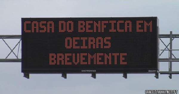 CASA DO BENFICA EM OEIRAS
BREVEMENTE 
