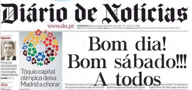 Bom dia!
Bom sábado!!!
A todos