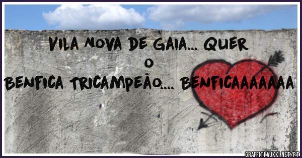 Vila Nova de Gaia... Quer o 
Benfica Tricampeão.... Benficaaaaaaa


