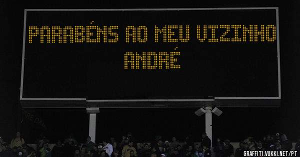 Parabéns ao meu vizinho André 