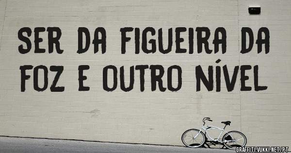 Ser da figueira da foz e outro nível