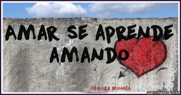 Amar se aprende amando