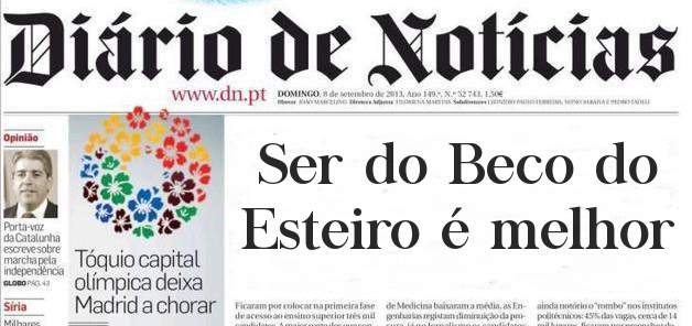 Ser do Beco do Esteiro é melhor 
