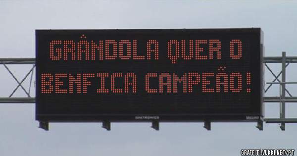 Grândola quer o Benfica campeão!