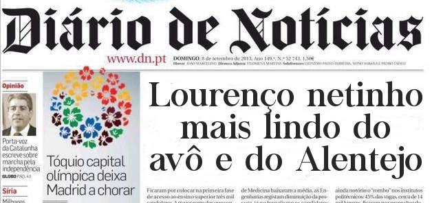 Lourenço netinho mais lindo do avô e do Alentejo