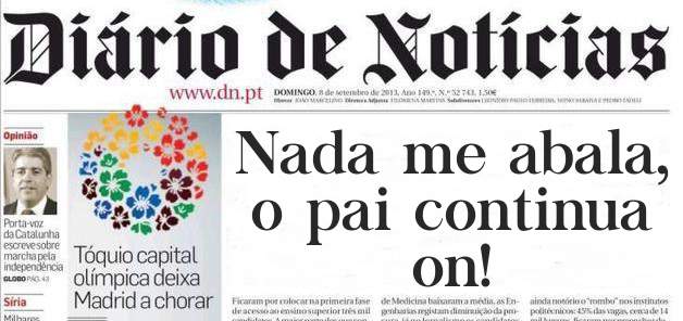 Nada me abala, o pai continua on!