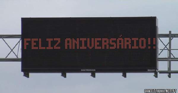 Feliz aniversário!! 