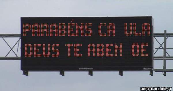 Parabéns caçula Deus te abençoe 