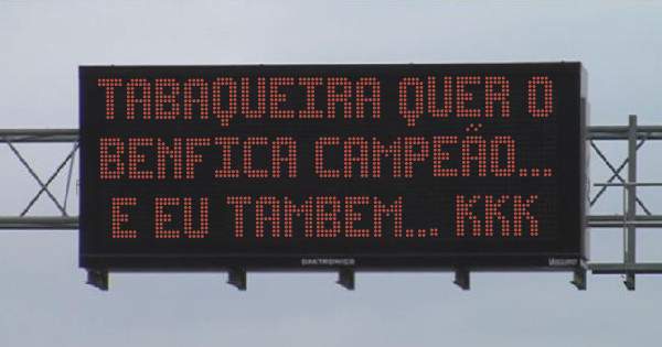 Tabaqueira quer o Benfica campeão... E eu tambem... kkk