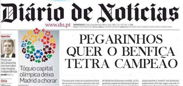 PEGARINHOS QUER O BENFICA TETRA CAMPEÃO