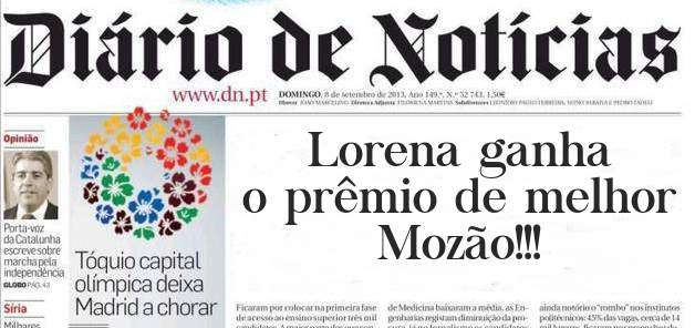 Lorena ganha o prêmio de melhor Mozão!!!