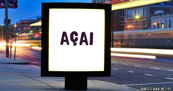 açai

