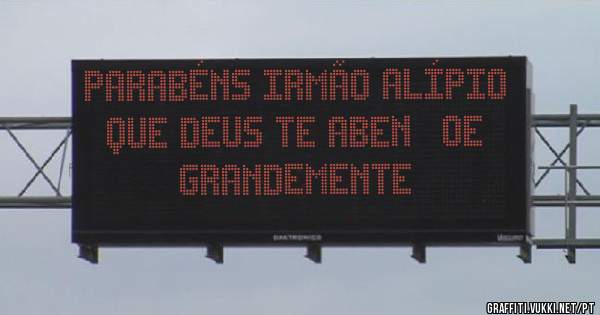 PARABÉNS IRMÃO ALÍPIO 
QUE DEUS TE ABENÇOE 
     GRANDEMENTE