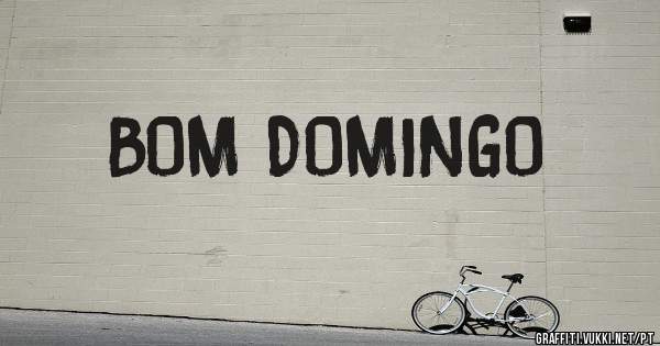                 BOM DOMINGO

