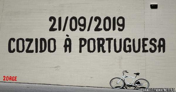 21/09/2019
Cozido à portuguesa