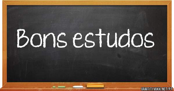 Bons estudos 