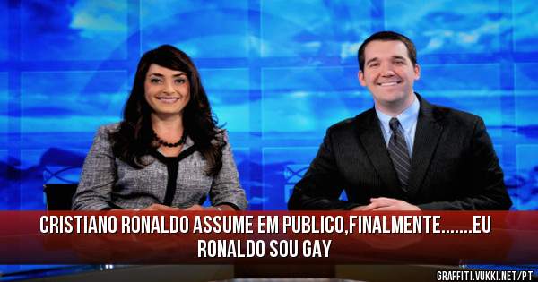 CRISTIANO RONALDO ASSUME EM PUBLICO,FINALMENTE.......EU RONALDO SOU GAY