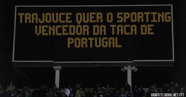 Trajouce quer o Sporting Vencedor da Taca de Portugal
