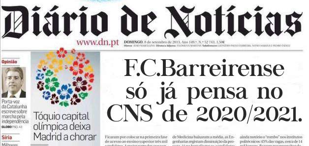 F.C.Barreirense só já pensa no CNS de 2020/2021.