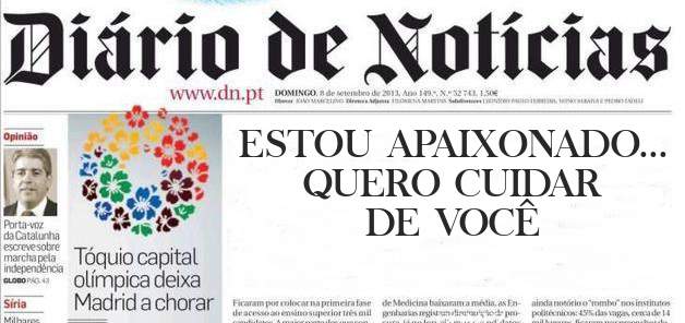 ESTOU APAIXONADO... QUERO CUIDAR DE VOCÊ