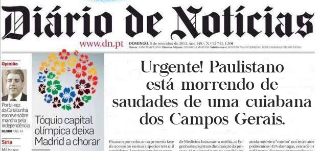 Urgente! Paulistano está morrendo de saudades de uma cuiabana dos Campos Gerais.