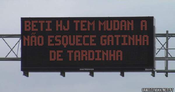 Beti hj tem mudança não esquece gatinha de tardinha 