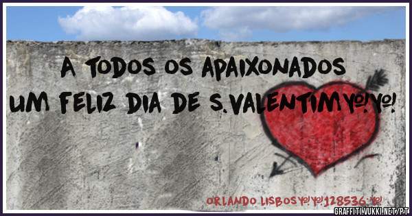 A todos os apaixonados um feliz dia de s.valentim❤❤