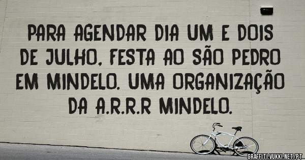 PARA AGENDAR DIA UM E DOIS DE JULHO, FESTA AO SÃO PEDRO EM MINDELO. UMA ORGANIZAÇÃO DA A.R.R.R MINDELO. 