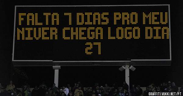 FALTA 7 DIAS PRO MEU NIVER CHEGA LOGO DIA 27