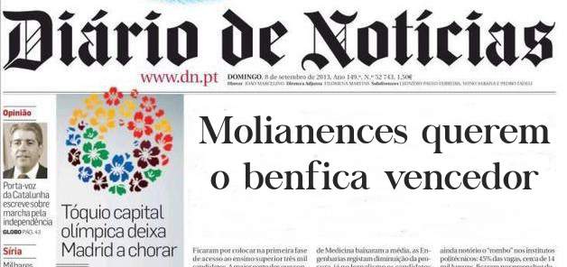 Molianences querem o benfica vencedor