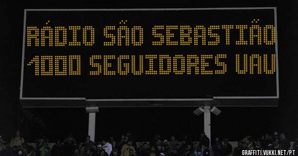 Rádio São Sebastião
1000 seguidores uau