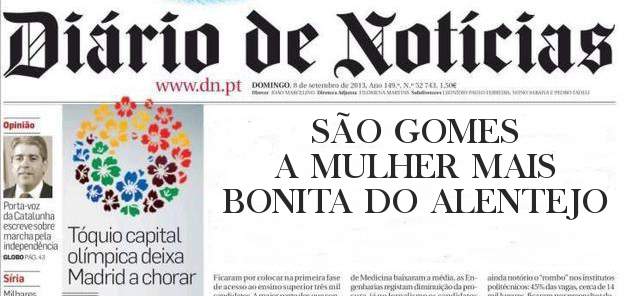 SÃO GOMES A MULHER MAIS BONITA DO ALENTEJO