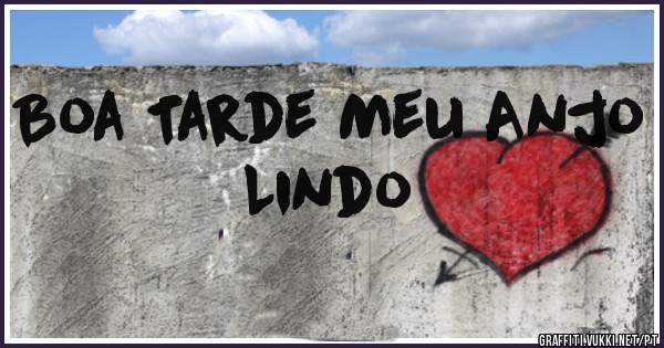 Boa Tarde Meu Anjo Lindo 