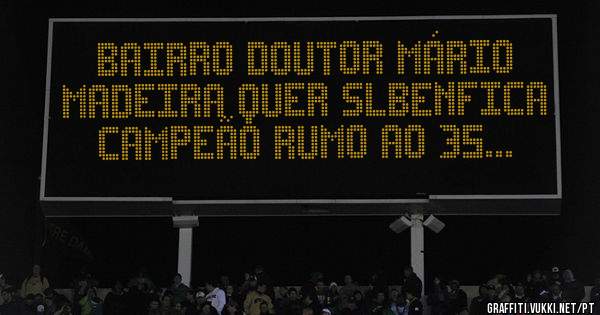 Bairro doutor Mário Madeira quer SLBenfica campeão rumo ao 35...