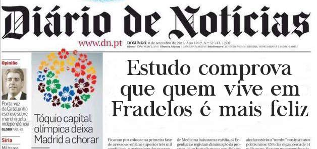 Estudo comprova que quem vive em Fradelos é mais feliz