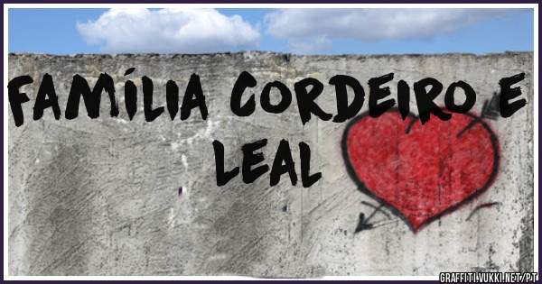Família Cordeiro e Leal 