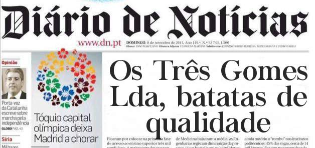 Os Três Gomes Lda, batatas de qualidade 