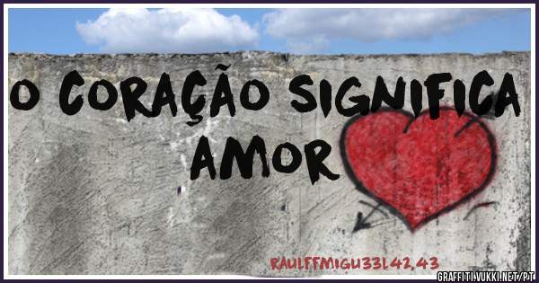 o coração significa amor 