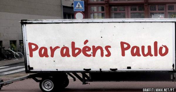 Parabéns Paulo